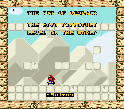 Super Mario World - Pit of Despair Title Screen